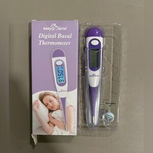 Easy@Home Digital Oral Thermometer for Basal Body Temperature with Case BBT